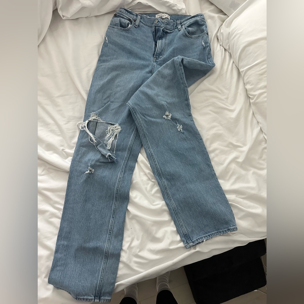 Abercrombie 90s Straight Ultra High Rise Curve Love Size 29 / 8